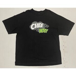 HAWAIIAN STYLE "Chee Hoo" Hawaii Slang Tee T Shirt Men Size‎ XL Black